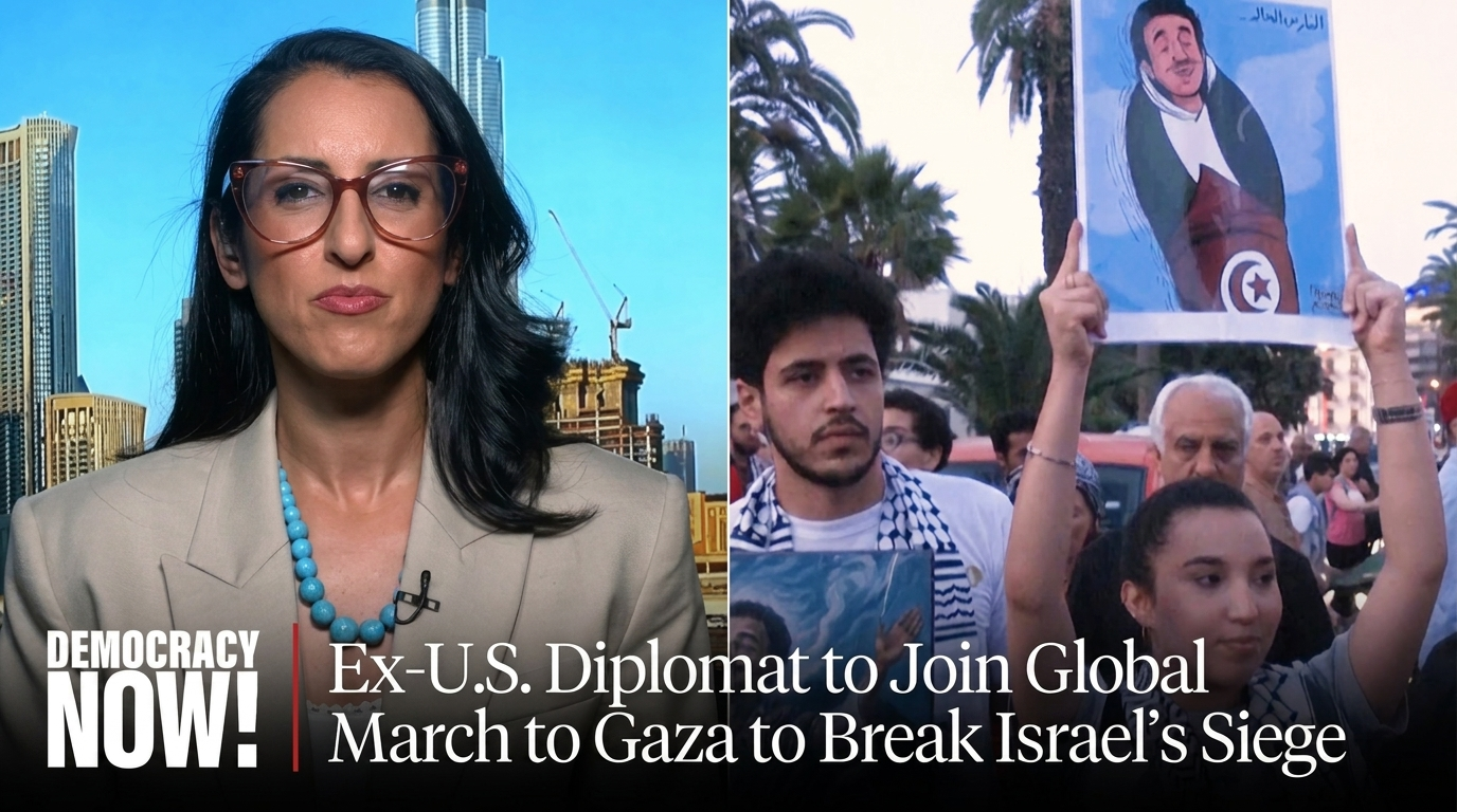 "A Show of Human Solidarity": Ex-U.S. diplomat to join global march to Gaza to break Israel's siege