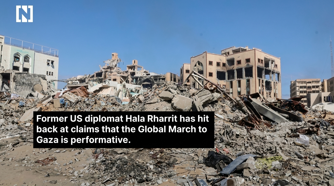 US diplomat Hala Rharrit condemns Israel over plight of Gaza’s Palestinians